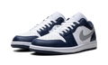 Nike Air Jordan 1 White Navy Blue Gray Leather