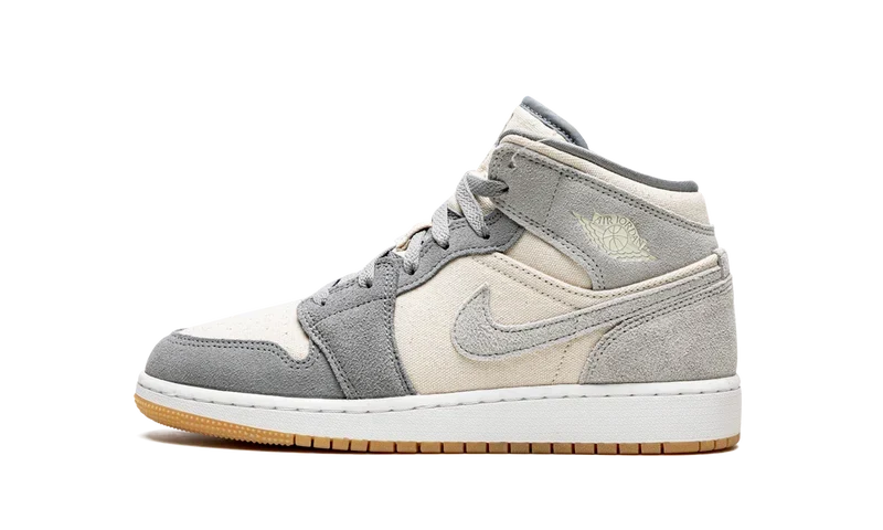 Nike Jordan 1 Mid SE Coconut Milk Particle Grey Suede