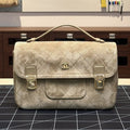 Chanel 2026 Quilted Backpack 26cm Beige Suede